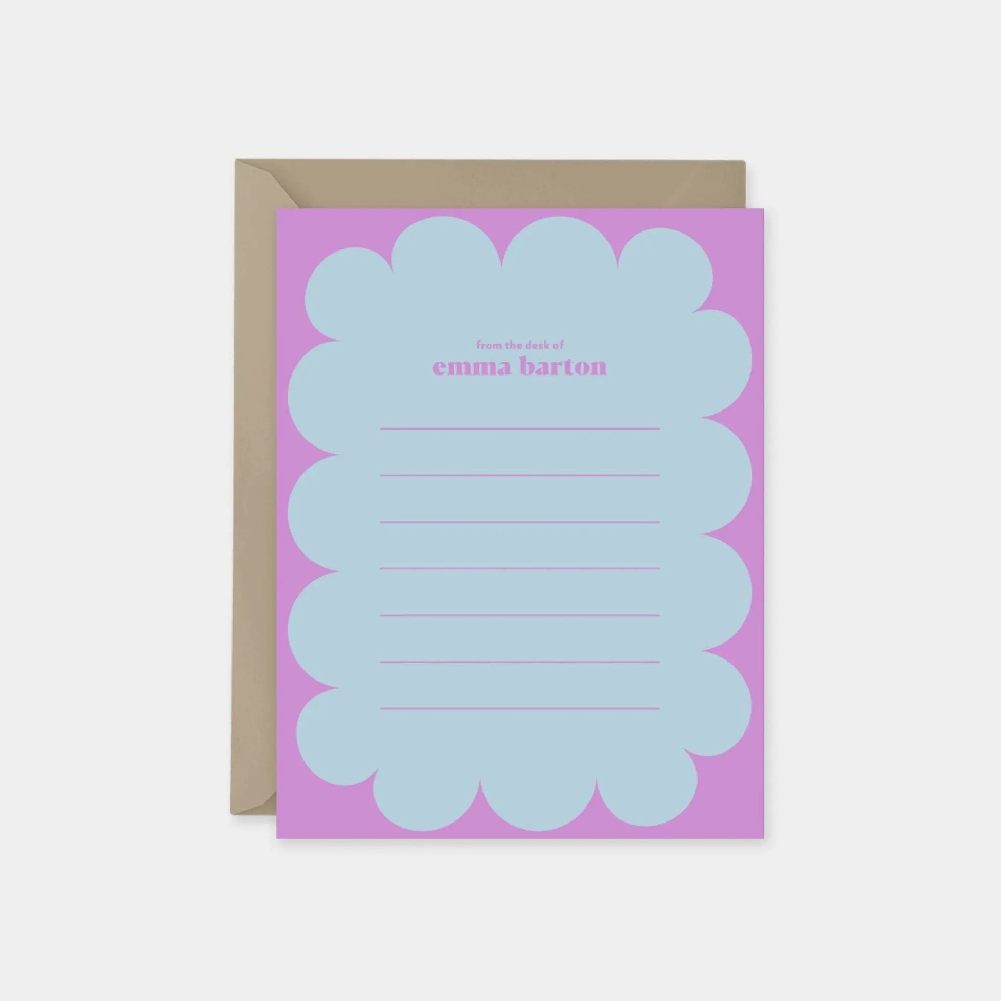 Scallop Border Note Cards VI