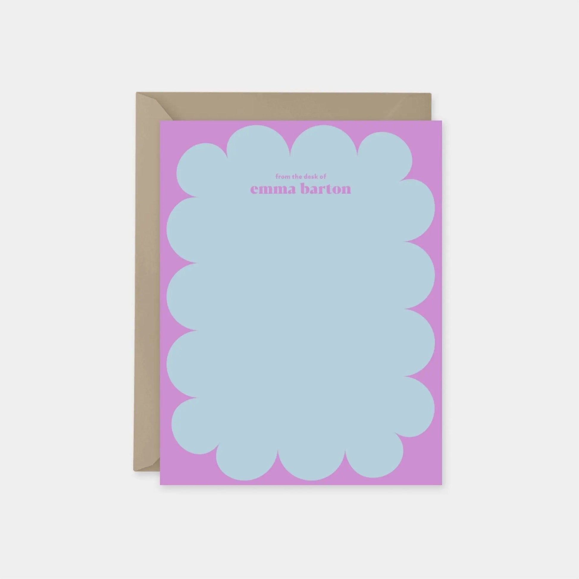 Scallop Border Note Cards VI