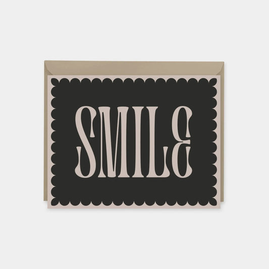 "Smile" Decorative Typography Card