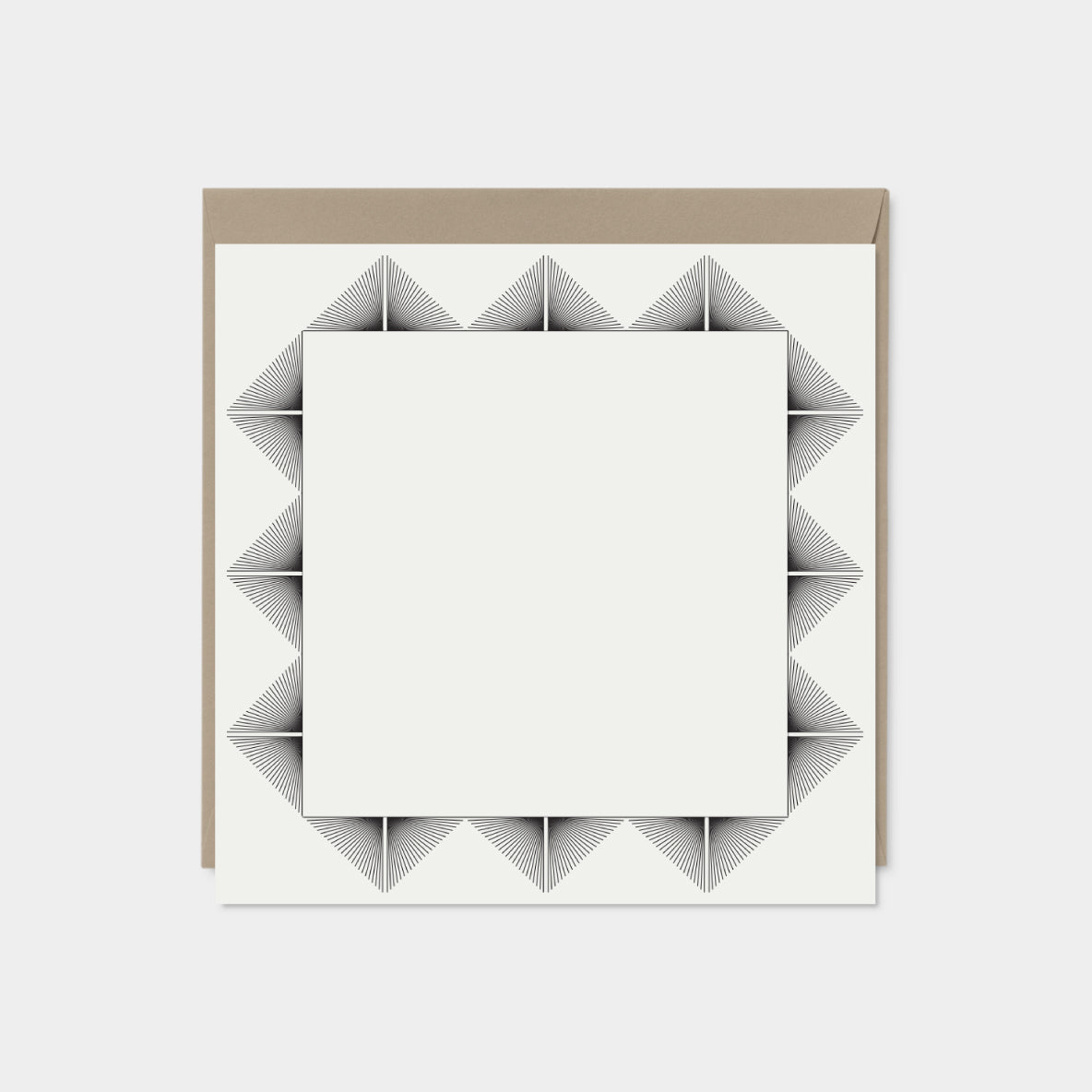 Square Deco Border Note Card V