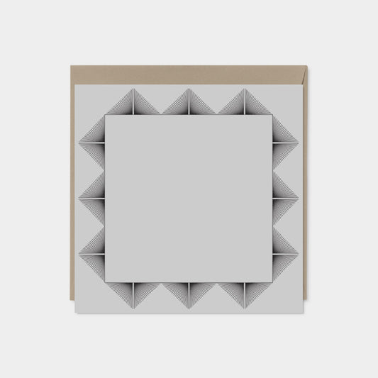 Square Deco Border Note Card
