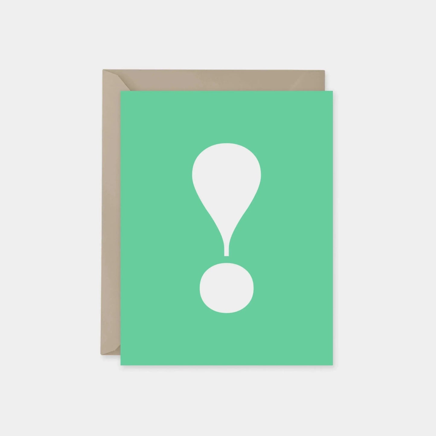 Surprise Exclamation Point Card, Green