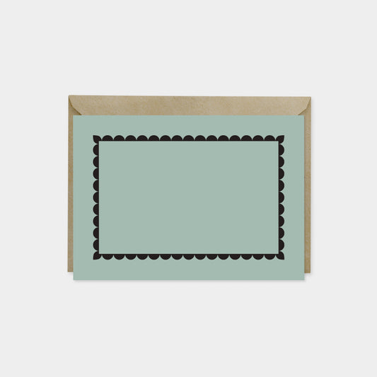 Little Scallop Border Note Cards VII