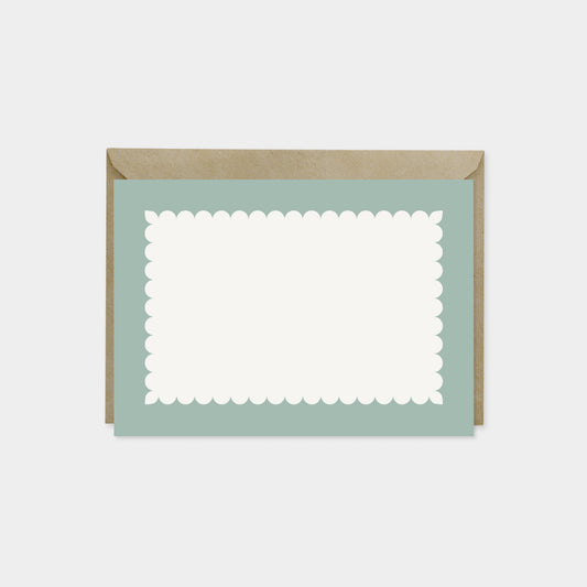 Little Scallop Border Note Cards X