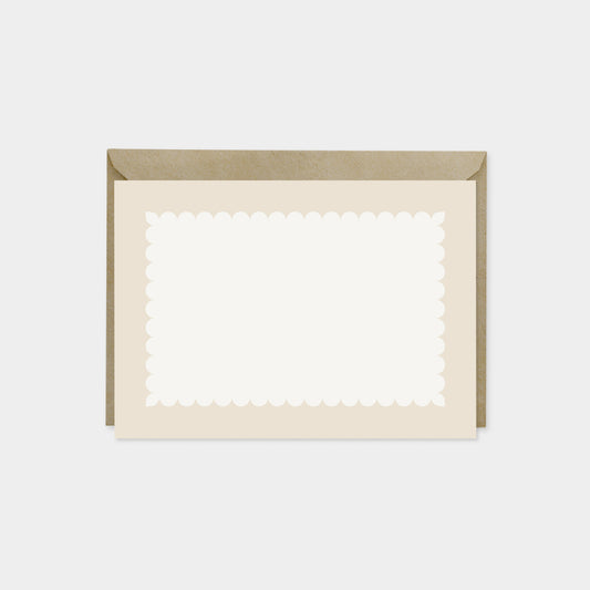 Little Scallop Border Note Cards VIII