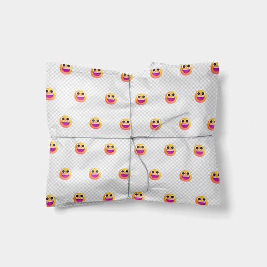 Smiley Face Emoji Gift Wrap