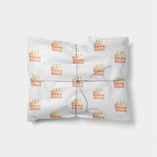 Birthday Cake Emoji Gift Wrap