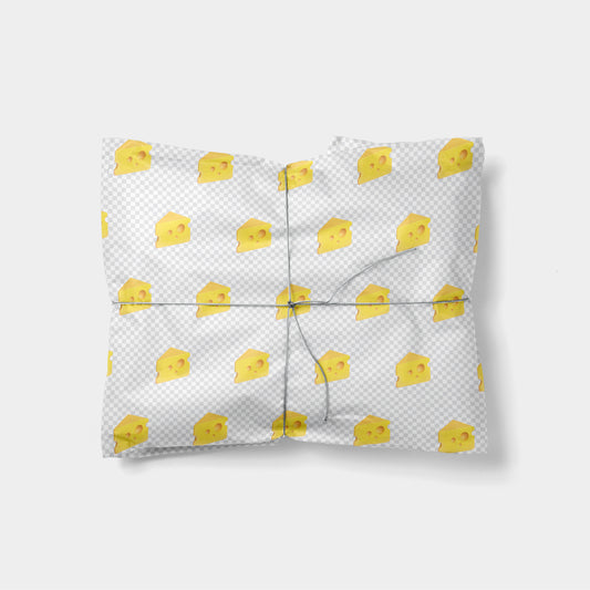 Cheese Emoji Gift Wrap