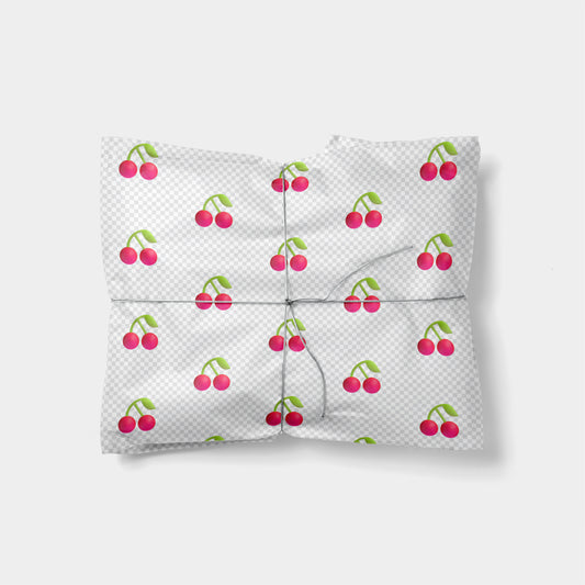 Cherry Emoji Gift Wrap