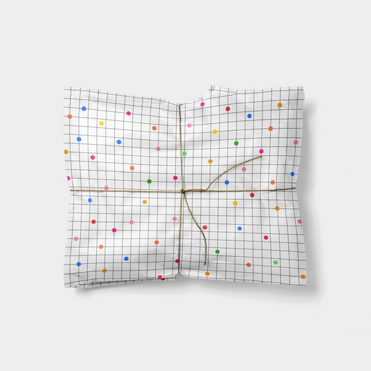 Colorful Dot Grid Gift Wrap
