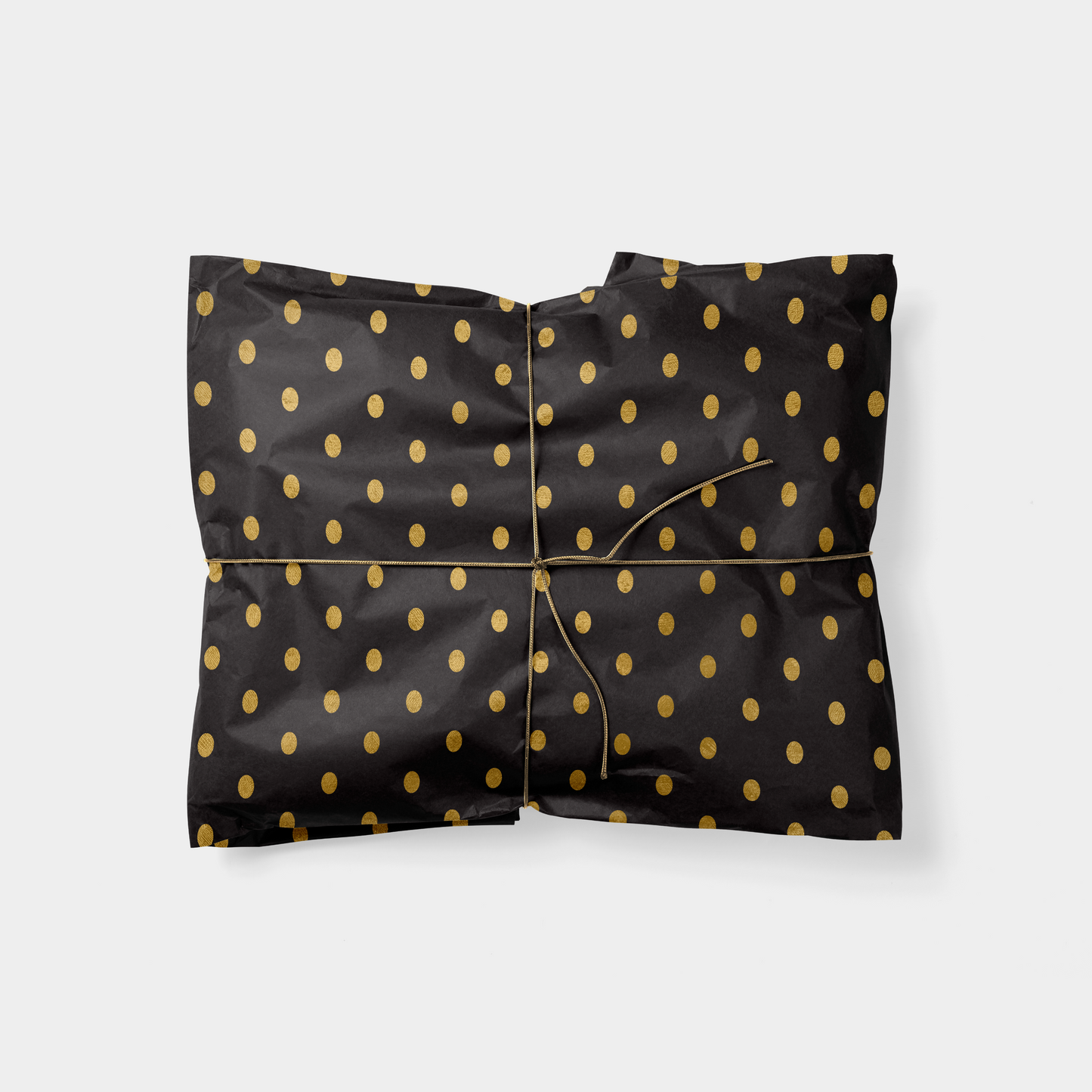 Gold Classic Polka Dot Gift Wrap