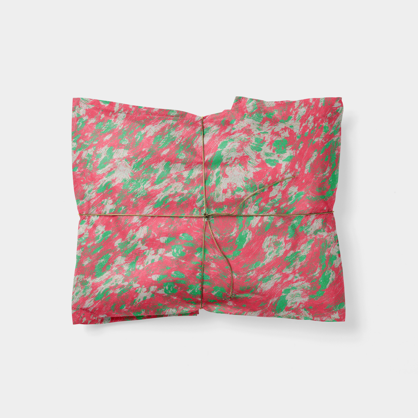 Pink and Green Abstract Wood Gift Wrap