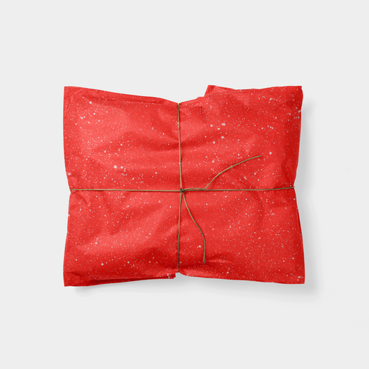 Red Speckle Gift Wrap