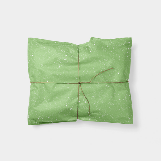 Green Speckle Gift Wrap