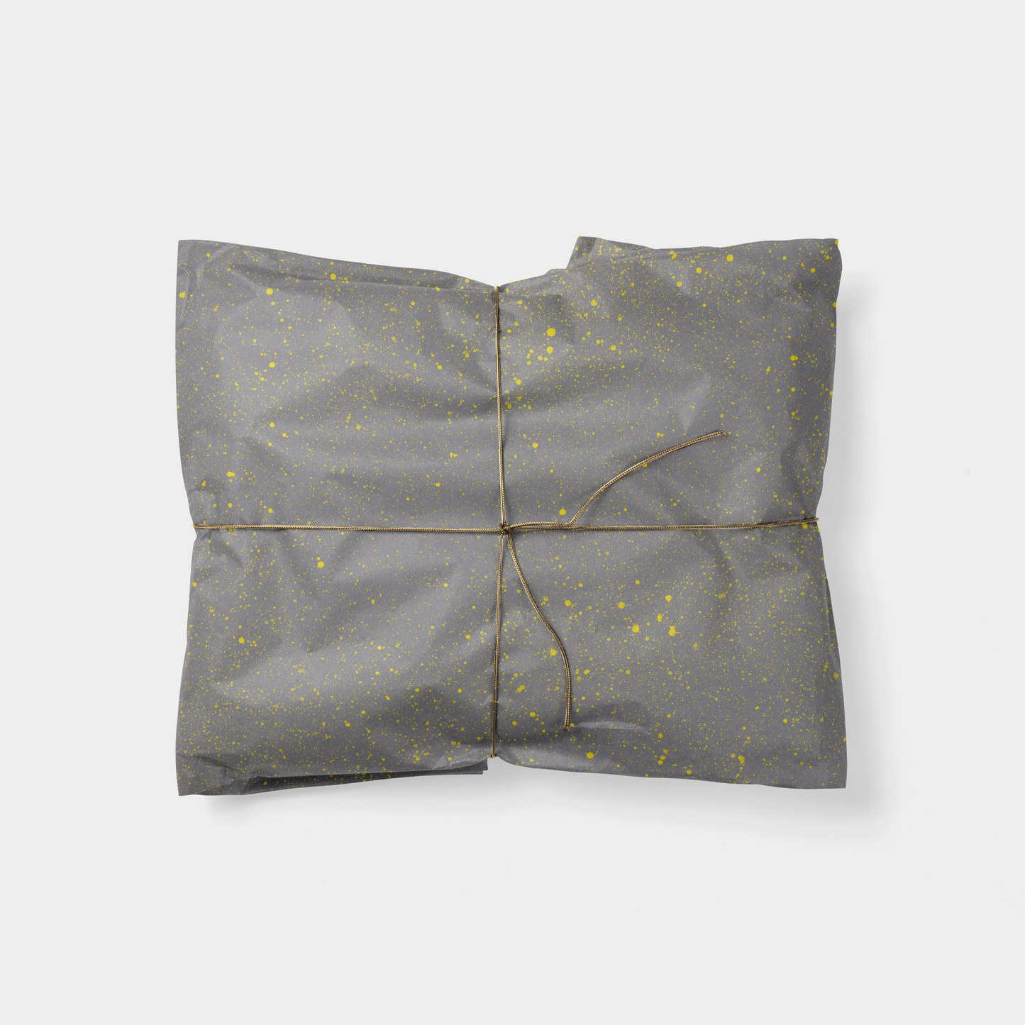 Gray & Yellow Speckle Gift Wrap