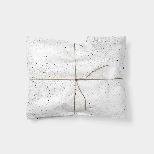 Black & White Speckle Gift Wrap