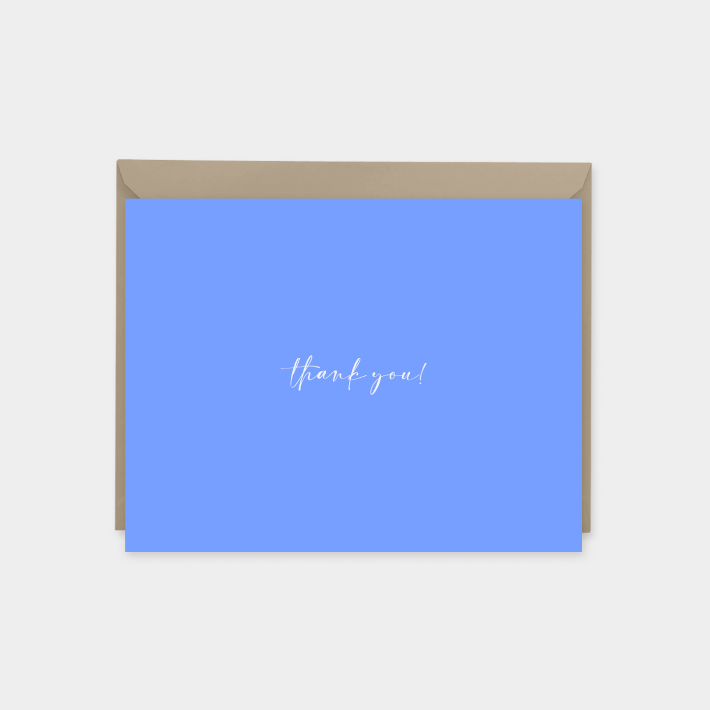 Blue Handwriting Note Card