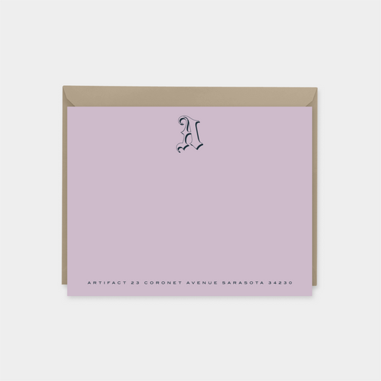 Creative Monogram Note Cards