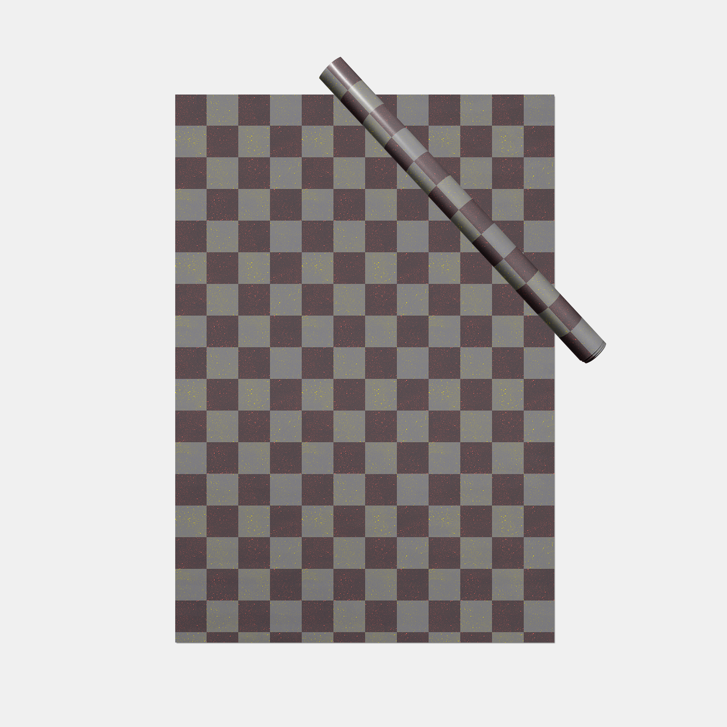 Speckled Checkerboard Gift Wrap IX