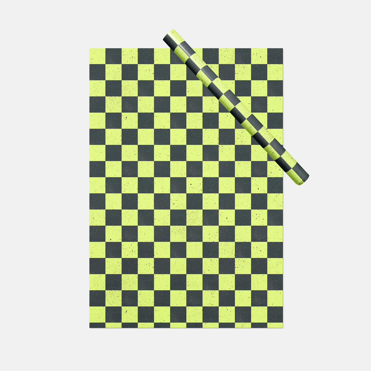 Speckled Checkerboard Gift Wrap IV