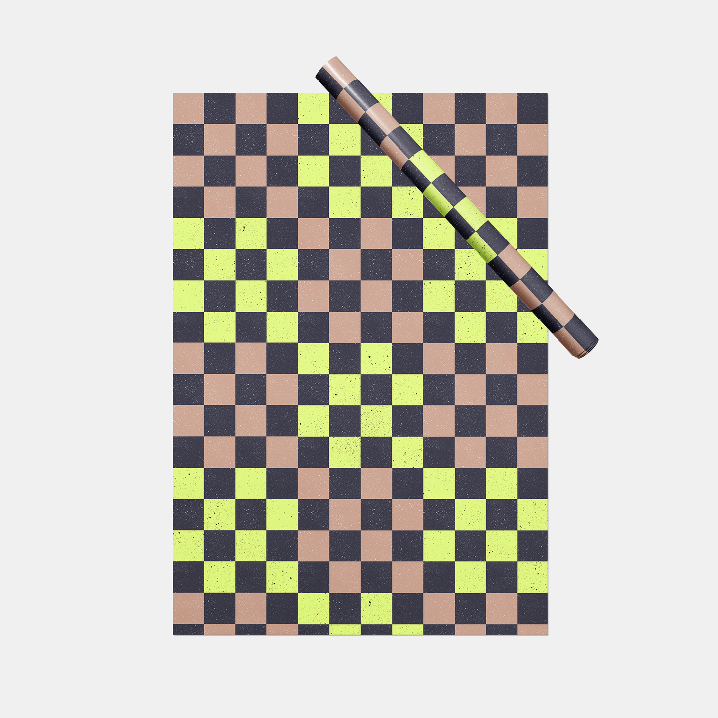 Speckled Checkerboard Gift Wrap VI