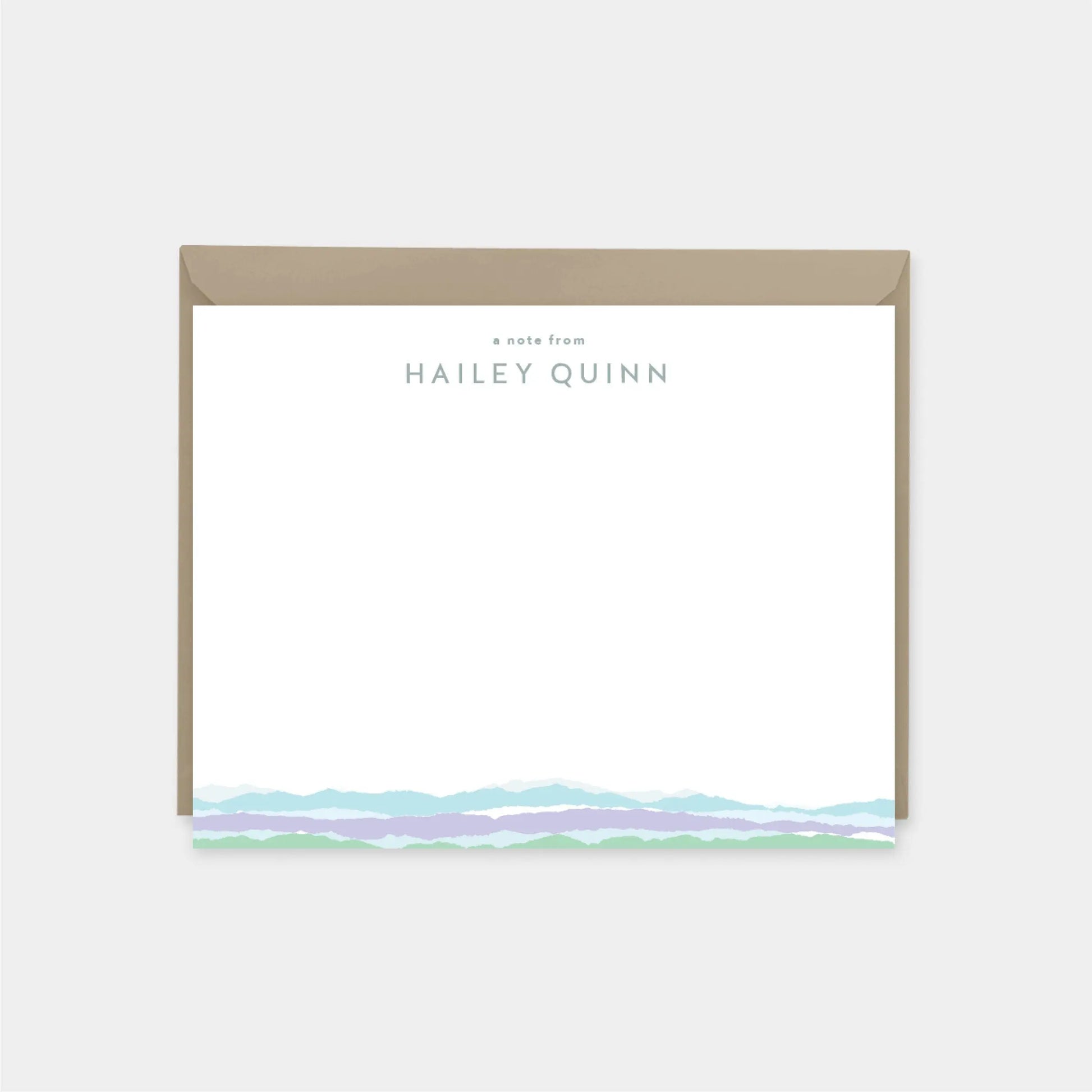 Torn Paper Note Cards XII, Custom Note