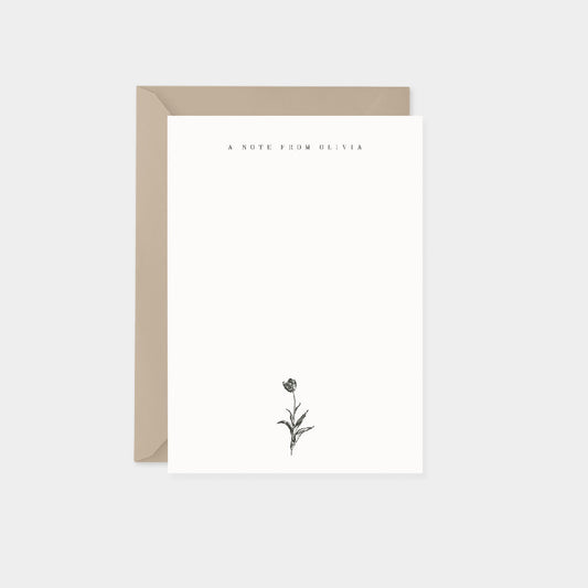 Tulip Botanical Note Cards