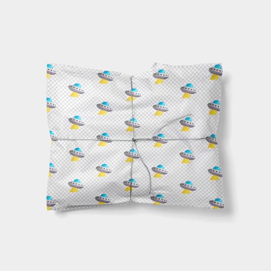 UFO Emoji Gift Wrap