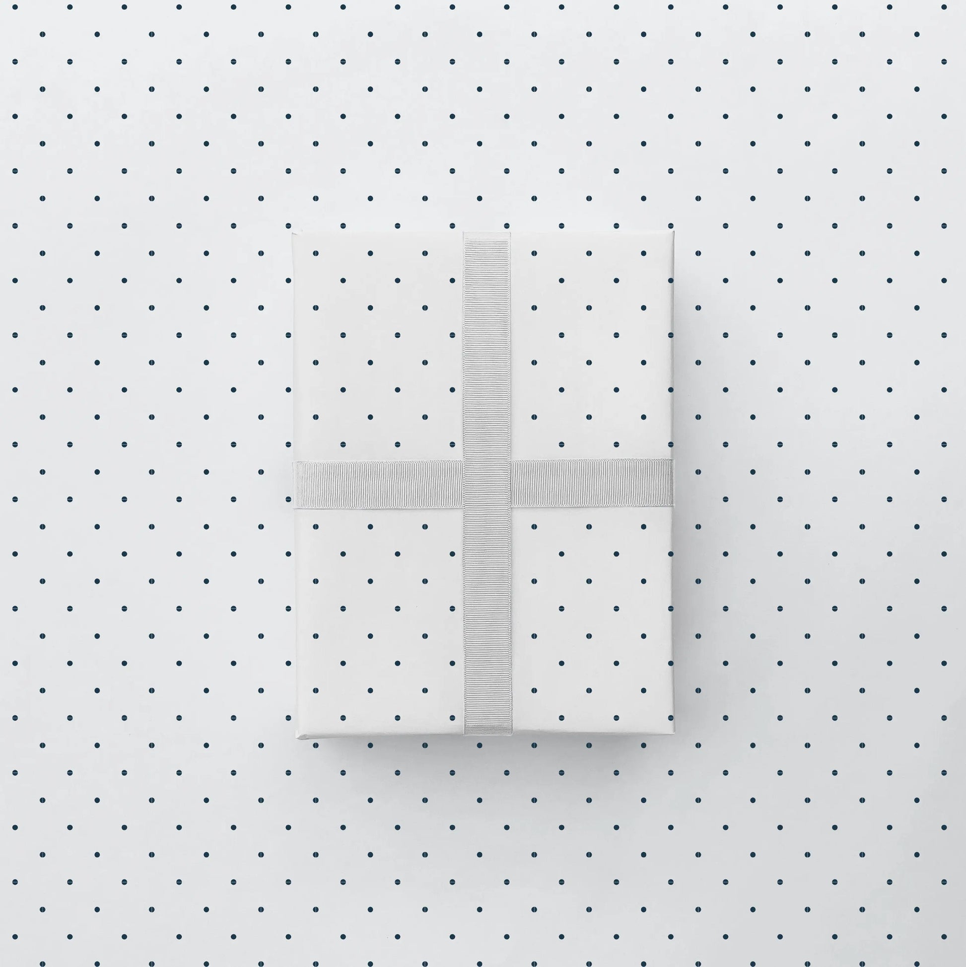 Vintage Blue Dot Gift Wrap