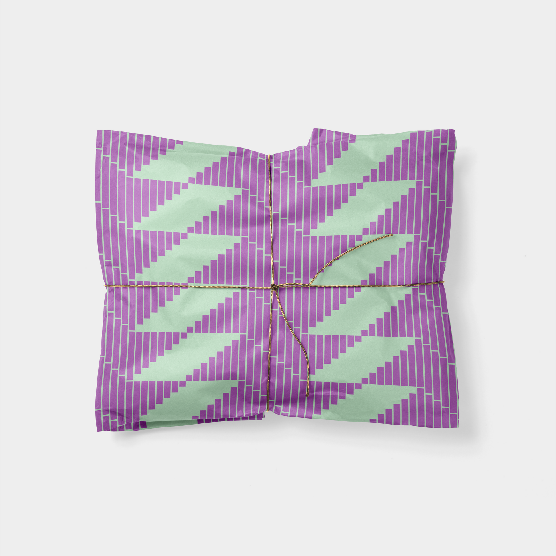 Violet and Mint Thatch Gift Wrap