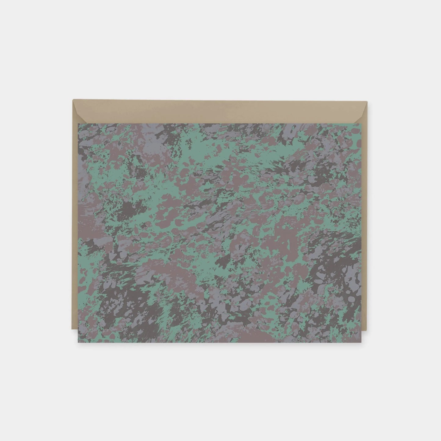 Viridian Painted Texture Note Cards