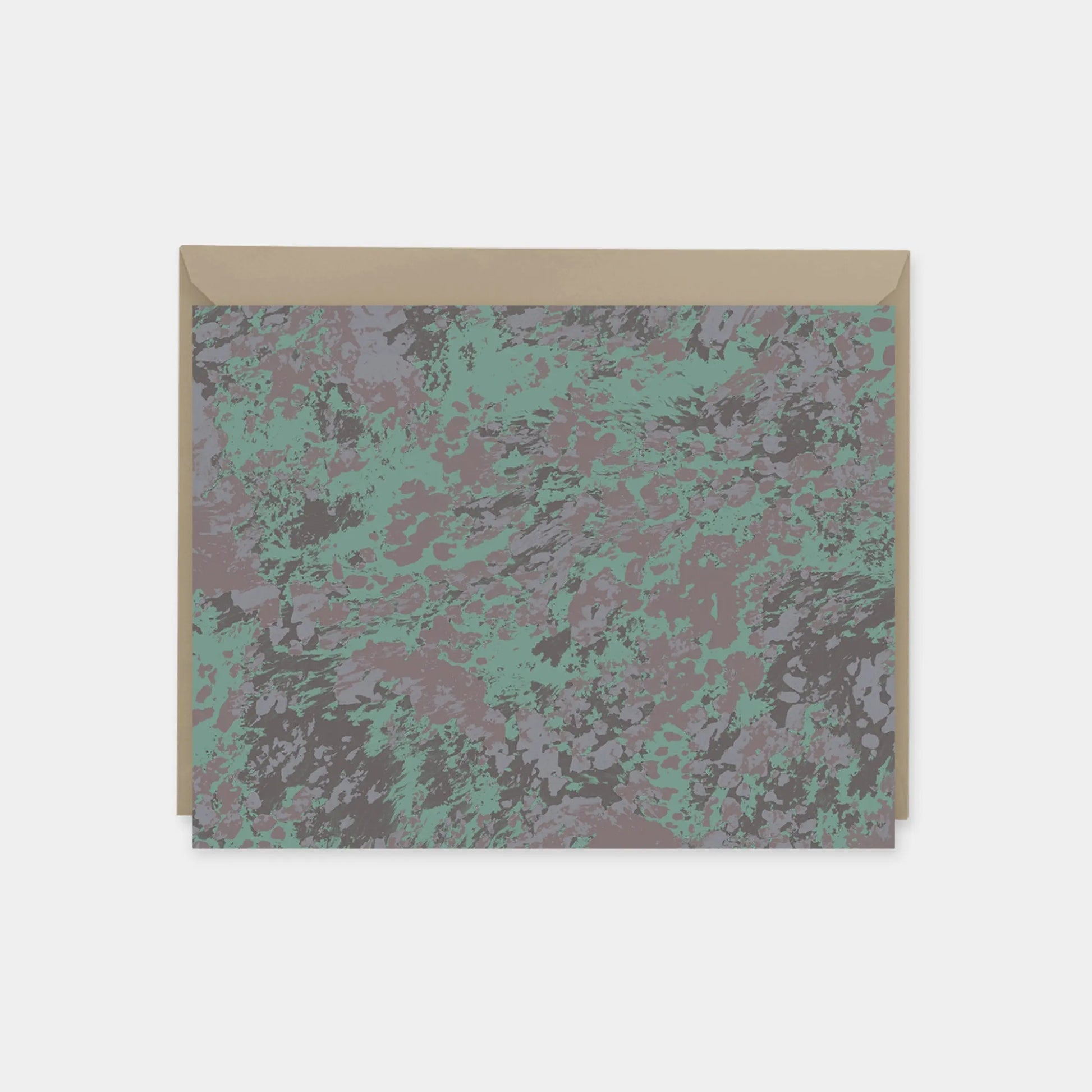 Viridian Painted Texture Note Cards