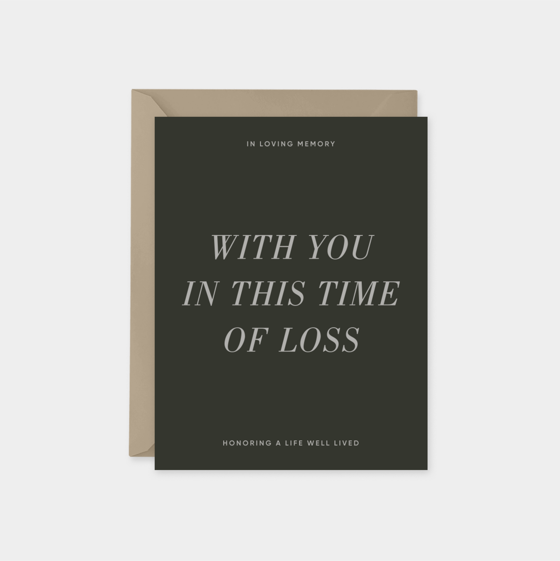 With You In This Time Of Loss Card