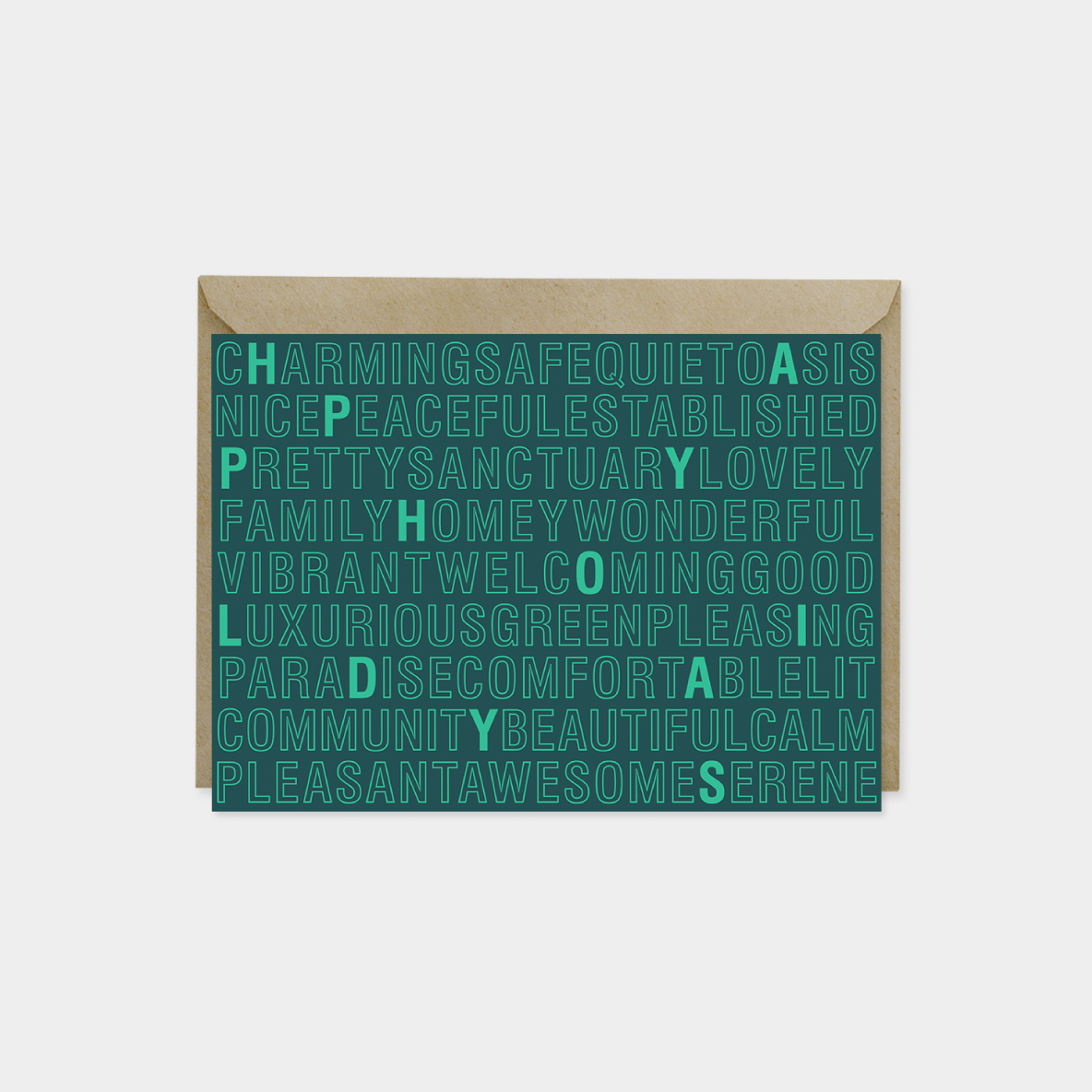 Word Search Holiday Card II