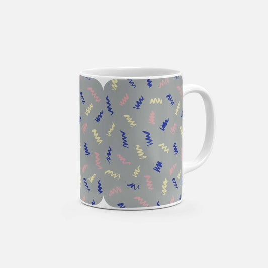 Zig Zag Brush Pattern Mug