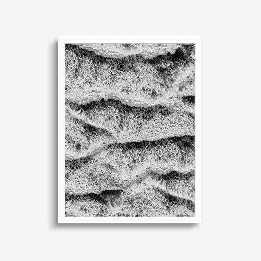Beach Noir Endless Waves Art Print,