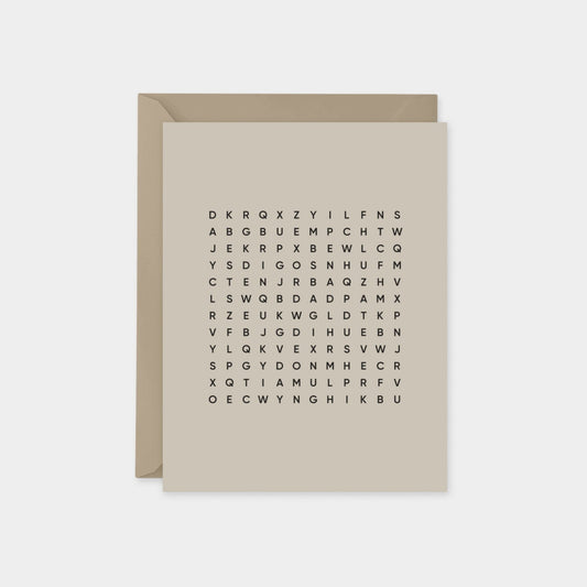 Best Dad Ever Word Search Card II The Design Craft
