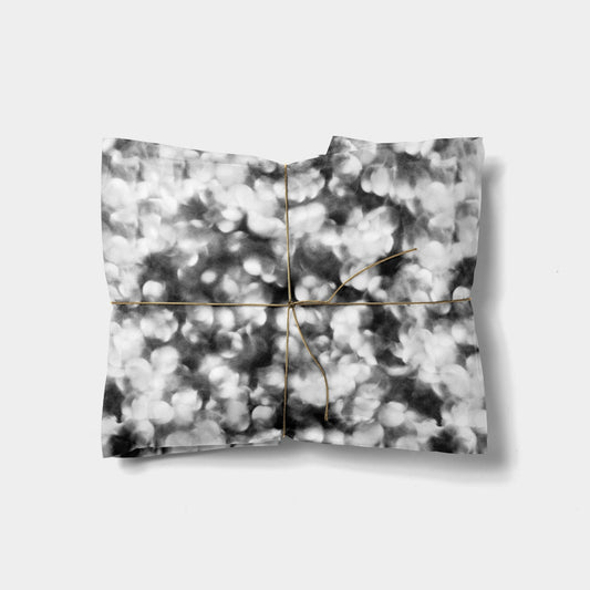 Black and White Bokeh Gift Wrap The Design Craft