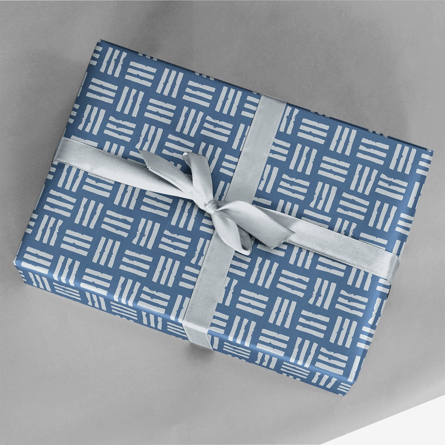 Blue Vegetable Stamp Gift Wrap The Design Craft