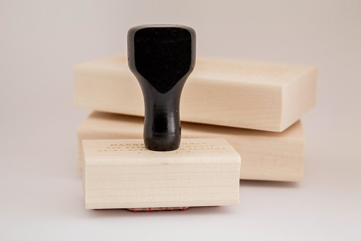 Business Card Stamp No. 16, Rubber