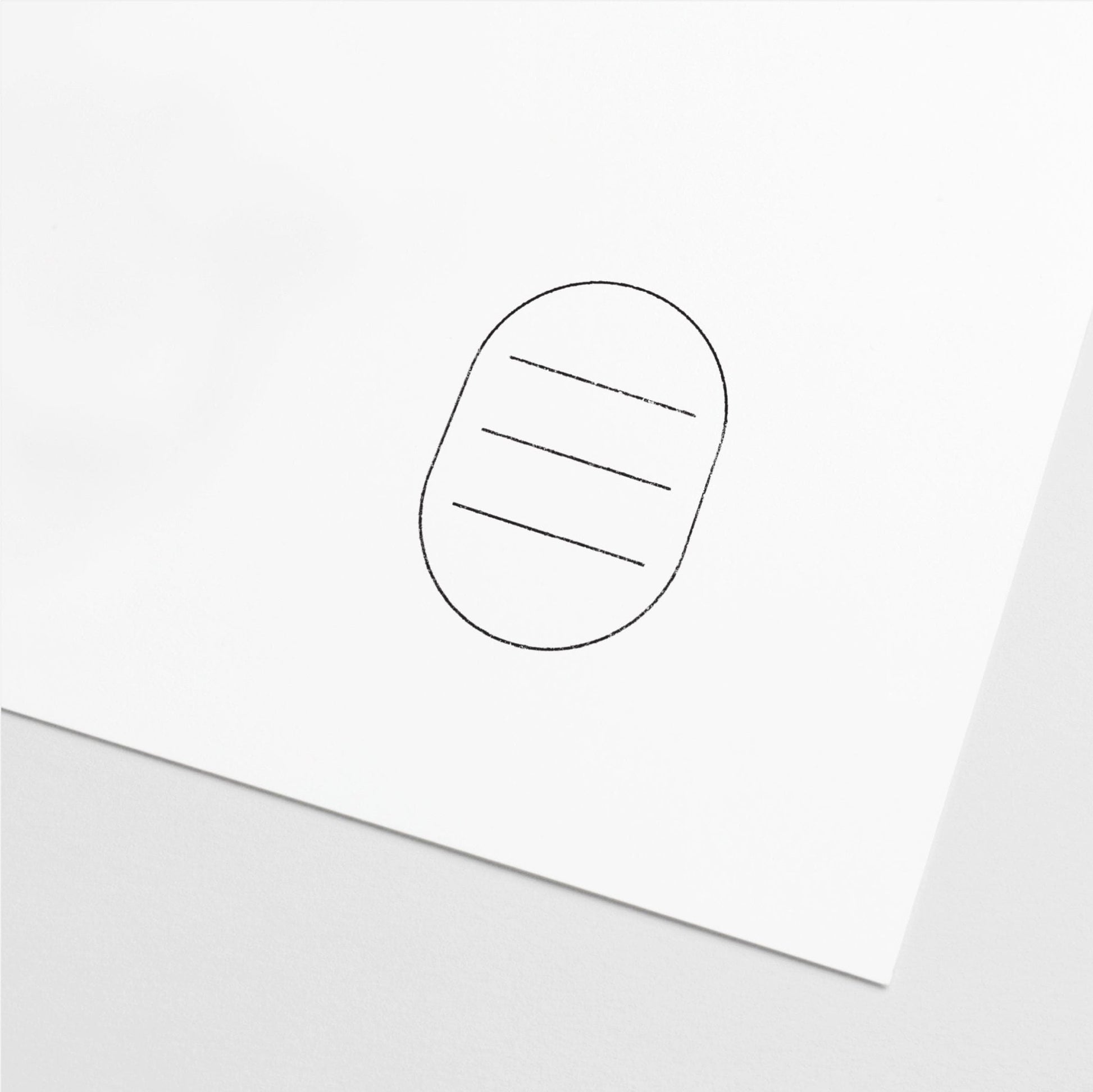 Capsule Lined Stamp, Blank Stamp,