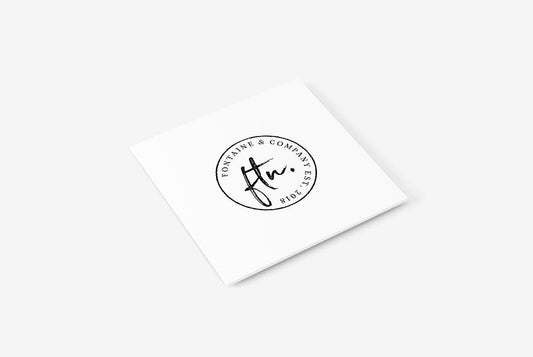 Circular Stamp No. 1, Personalized Stamp, Wedding Stationery The Design Craft