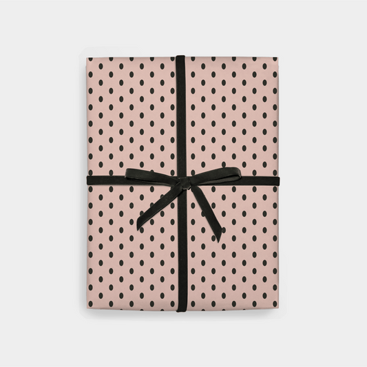 Classic Polka Dot Gift Wrap, Pink