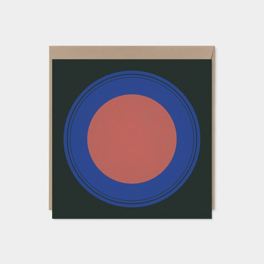 Color Block and Circle Modern Art Card