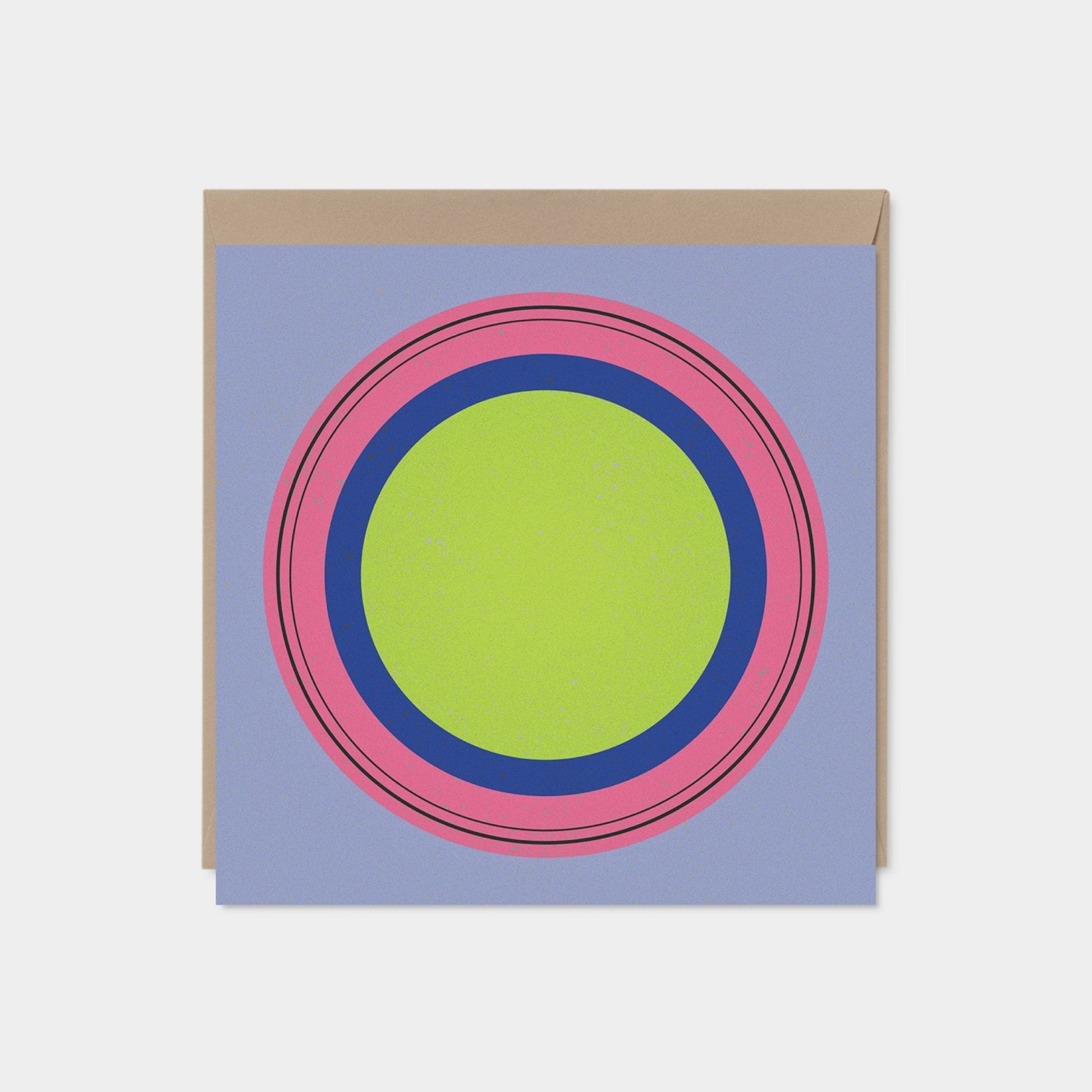 Color Block and Circle Modern Art Cards,