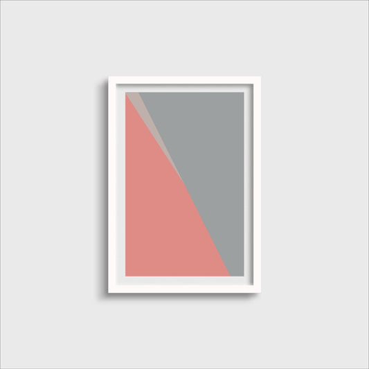 Color Block Modern Art Print, Minimal