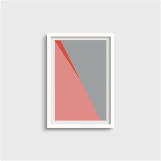 Color Block Modern Art Print, Minimal