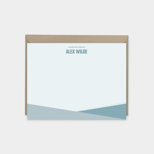 Color Block Note Cards VIII, Modern