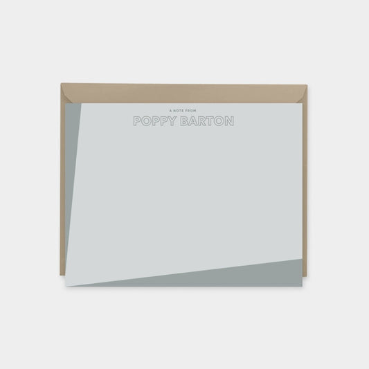 Color Block Note Cards X, Modern