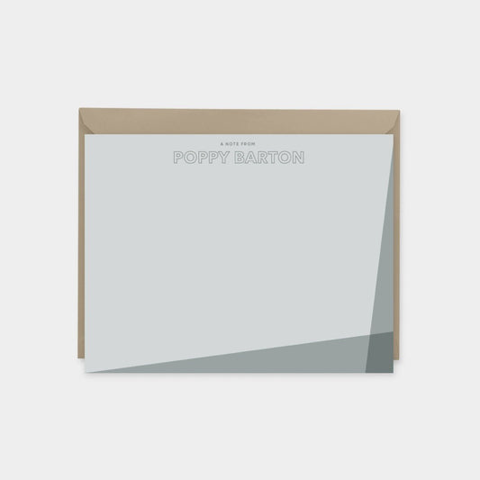 Color Block Note Cards XII, Modern